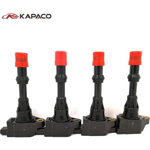 4pcs Ignition Coil System Parts 30520-PWA-003 30520PWA003 For Honda Civic 7 8 VII VIII JAZZ FIT 1.2 1.3 1.4