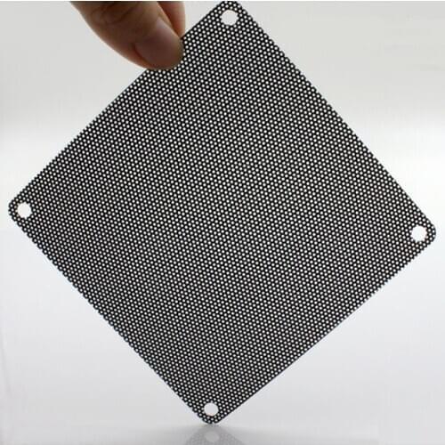 5PCS/lot 80/120/140mm Cuttable Black PVC PC Fan Dust Filter Dustproof Case Computer Hardware Mesh