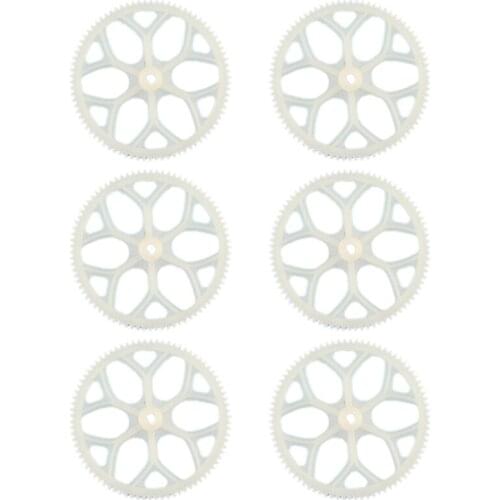 6Pcs Main Gear for WLtoys XK K127 RC Helicopter Airplane Drone Spare Upgrade Parts Accessories