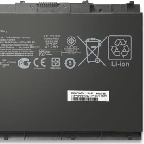 New laptop BT04XL replacement battery for HP EliteBook Folio 9470m (D5X37UP) EliteBook Folio 9470m (E4F84UC)