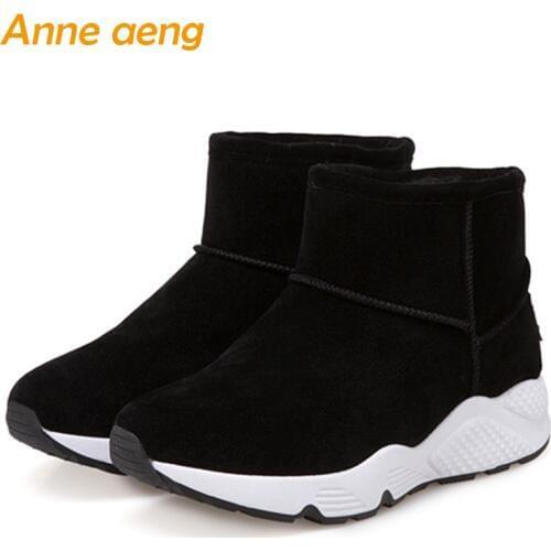 Anne Aeng Women Shoes Ankle Winter Warm Snow Boots High Quality Plush Insole Cute Slip-on Fashion Hot Sale Size 34-40