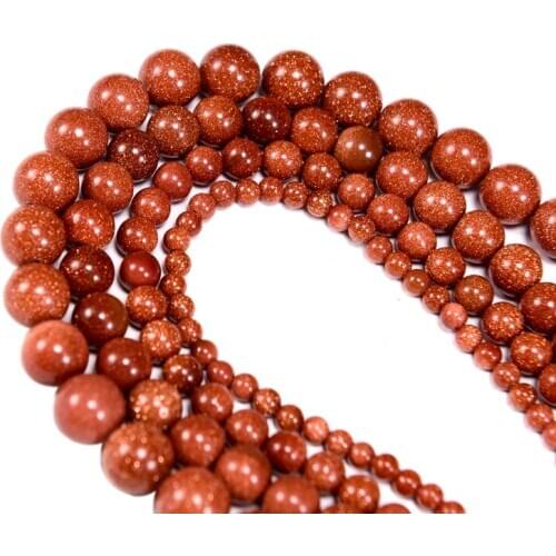 Natural Sandstone Loose Beads for Needlework 4 6 8 10mm DIY Bracelet Necklace Earring Jewelry Making Factory Wholesale Price