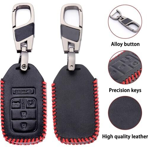 For Honda Civic Accord Pilot CR-V 2015-2018 Key Case for auto Car Interior Accessories Genuine Leather Car Smart Key Case