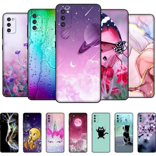 For Samsung Galaxy A41 Case 6.1" Soft Silicon Phone Cover For Samsung A41 GalaxyA41 A 41 A415 Bumper black tpu case