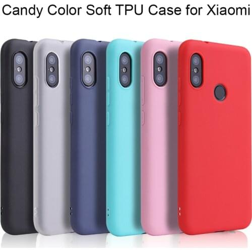 Candy Color Case for Xiaomi Mi A2 Lite A1 A2 Mi 8 Mi9 SE 5 5X 6 6X Mi5X Mi6X Mix 2 2S Note 3 silicone Case on Xiaomi Play Case