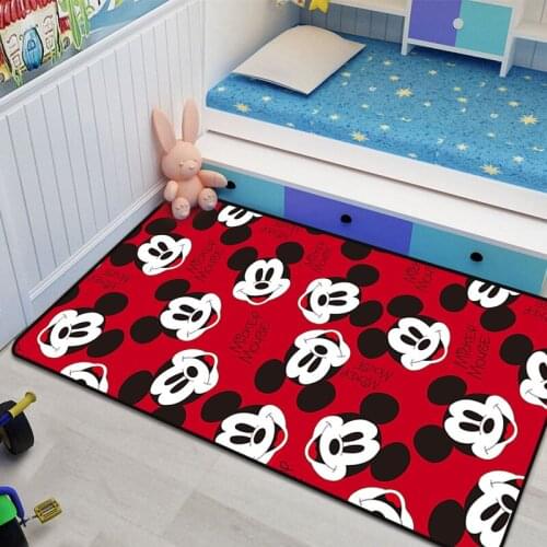 80x160cm Mickey Baby Play Mat Bedroom Carpet for Boys Anti - Slip Kitchen Mat Rug Child Floor Pads Activity Gym Baby
