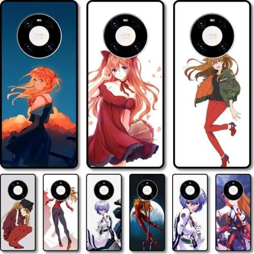 EVA anime japan Phone Case For Huawei mate 40 30 10 20 40 8 9 Lite Z Pro RS black cell shell