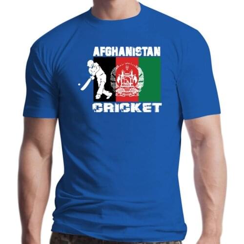 New Afghan Cricket Team Gift Afghanistan T Shirt Natural Gift Breathable Cotton Outfit Spring Round Neck Print Shirt