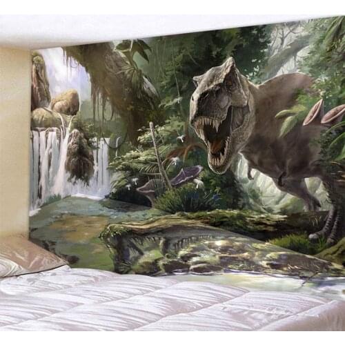 Dinosaur Tapestry Indian Mandala Wall Tapestry Dormitory Bedroom Decoration Tapestry Bohemian Decoration Tapestry