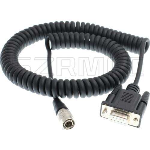 Hirose 4 Pin Male to Serial RS232 DB9 Data Cable for Trimble 5600 3600 Geodimeter Total Station