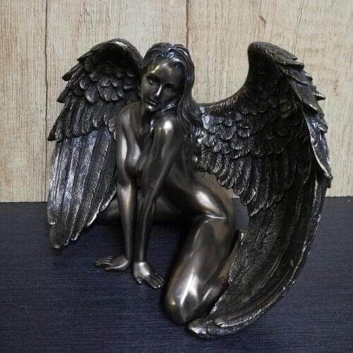 Art Angel Statue Creative Resin Handmade Crafts Ornamnet for Home Living Room Bedroom Decoration TS2 decoration and gift