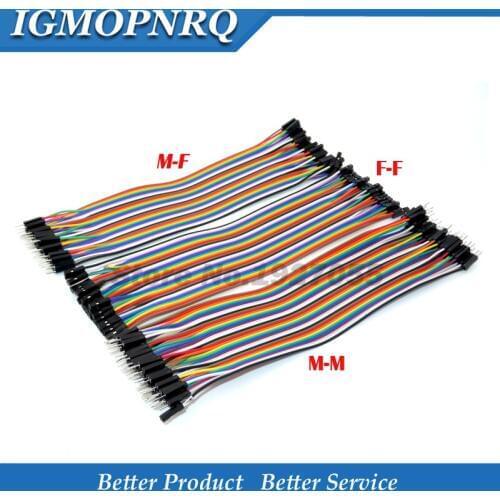40 / 120pcs 40PIN 20CM Dupont Line Male to Male + Female and Female to Female Dupont Wire Cable For DIY KIT
