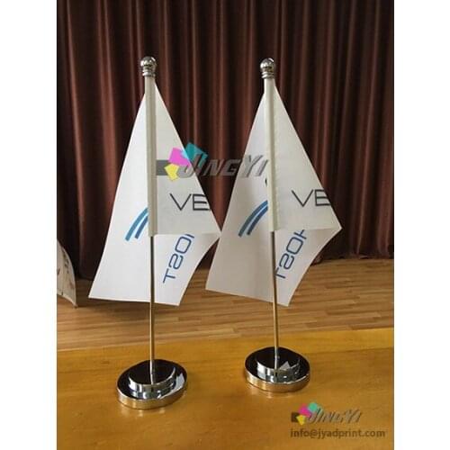 Quality Sigle Pole Table Desk 14X21CM Flag & A4 Desk Roll up Banner