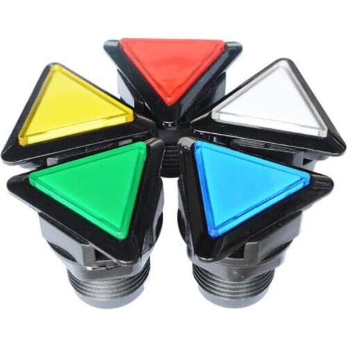 5pcs triangular shape Illuminated push button for arcade game machine