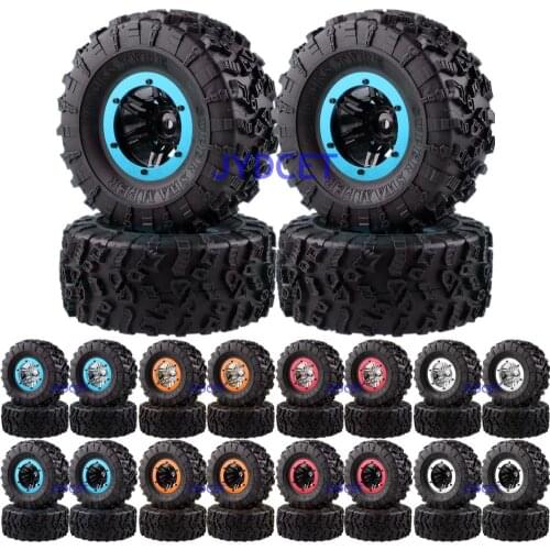 4P 2.2" Wheel Rims Hub &132MM Tires Tyre Super Swamper Rocks 1:10 FOR RC 1/10 Rock Crawler D90 CC01 Axial SCX10 II