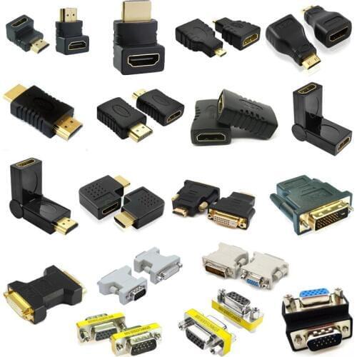 HDMI Connector KIT Screen Display VGA Female To Male To Female Extend Shield Converter For Raspberry Pi LED Connection DIY Toy