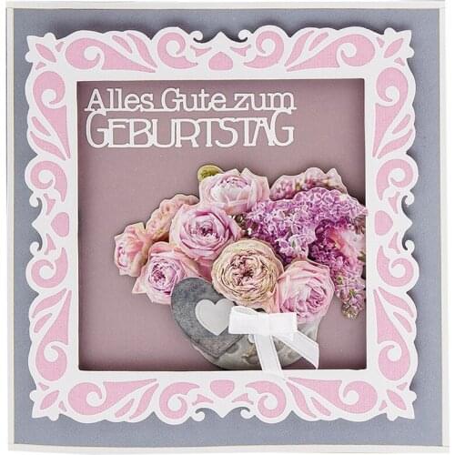 Panalisacraft Square Frame Metal Cutting Dies Craft Dies Scrapbooking Card Making Album Embossing Stencil Die Cut Decoration