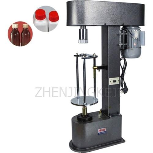 Anti-theft Cover Locking Machine Mineral Water Drink Bottle Cap Aluminum Cap Press Thread Plastic Glass Bottle Capping Machine