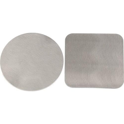 Stainless steel metal coaster creative custom bar hotel beer cocktail glass water cup mat non-slip