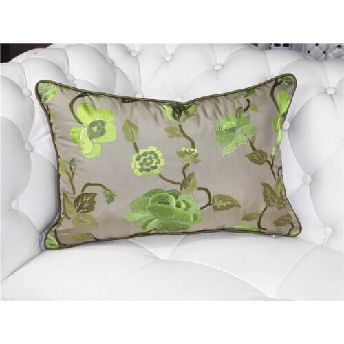 Fashion Pastoral Cushion Embroidery Life Tree Butterfly Pillow European Style Flower Home Decor Sofa Chair Throw Pillow