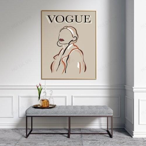 Fashion Week Printable Wall Art, Downloadable Fashion Print Woman Sketch, Magazine Cover Poster, Fashion Wall Art