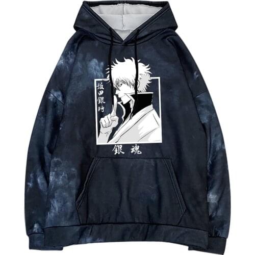 New Fashion GINTAMA Sakata Gintoki Cool Hoodie Sweatshirt