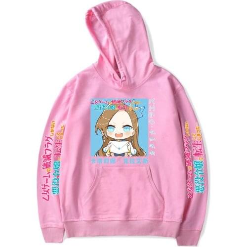 The Newest Anime Monokuma Hoodies Men Women Sweatshirts Hip Hop Hooded Printing Cartoon Sportswear Casual Girls Pink Pullovers