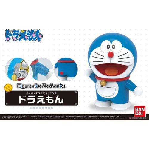 Original Bandai Doraemon Robot cat tinkerbe blue fat jingle cat Assembly Action Figureals Brinquedos Model