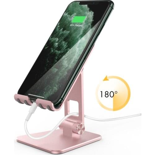 Aluminum Alloy Phone Stand For iPhone 12 Pro Xiaomi Samsung Foldable Desktop Phone Holder Universal Cell Phone Holder For Huawei