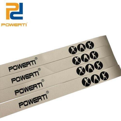 POWERTI 8pcs/lot Badminton Racket Frame Protect PU Viscosity Stickers Tape Reduce Racket Friction Stickers 25CM