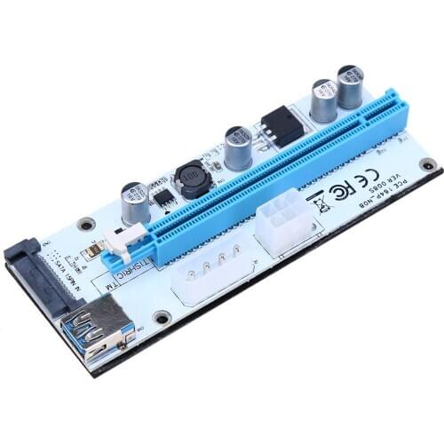 Notebook Smartphone Expansion Converter PCI-E Riser VER 008S Express 1X to 16X Graphics Mining Extension Cable