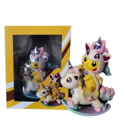 Pokemon Cute Pikachu Trojan Horse Anime Figures Toys PVC Doll Kids Gift Decoration Pocket Monster Action Figurals Model Juguetes