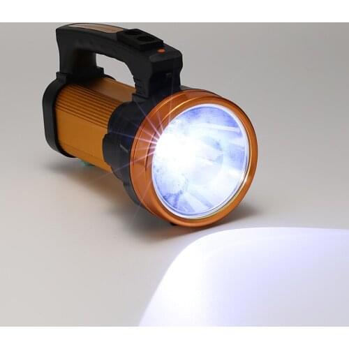 LED Handheld Spotlight Rechargeable Camping Hunting Flashlight Spot Light For Outdoor Travel Portable Lighting