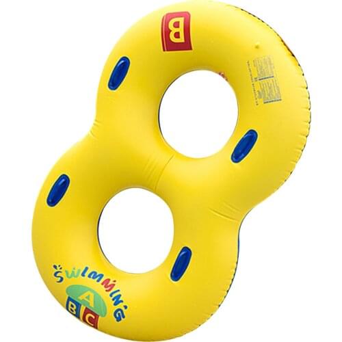 Thickened ABC With Handles Parent-Child Swimming Ring Hand 8-Shaped Water Ring