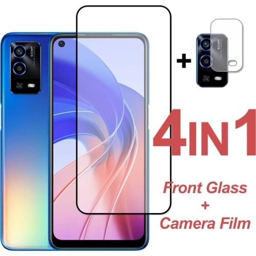 Protective Glass For OPPO A93S A93 A16 A74 A54 A94 Full Cover Tempered Glass A53 A32 A33 A53S A15 A15S Camera Screen Protector