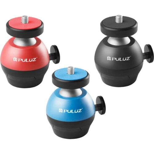 1/4 inch Screw CNC Aluminum Alloy Ball Head ABS Tripod Adapter for Camera Smartphone