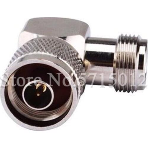 1pcs Pure Copper 90 Degree Right Angle Connector Converter N-JKW N Type Male Head Turn to Famale Head Plug RF Adaptor
