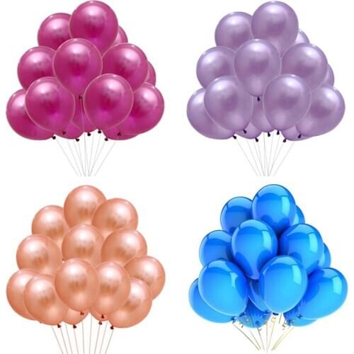 10/20pcs 12inch Gold Sliver Pink Colorful Pearl Latex Balloons Birthday Party Wedding Decoration Supplies Baby Shower Air Globos
