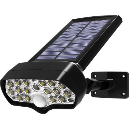 17 LEDs Wireless Solar Motion Sensor Light, Solar Security Light IP65 Waterproof Outdoor Solar Wall Light, Bright Security Light