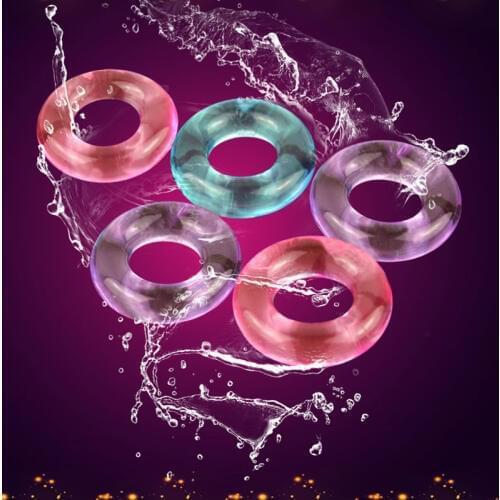 3/5/10pcs TPE Bound Time Delay Cock Ring Super Strentchable Penis Ring Delay Ejaculation Reusable Condom Sex Toys For Men