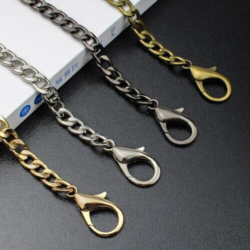 5pcs 120CM 2.0NK Flat Metal Bag Strap Chain Big Buckle Women Luxury Straps For Shoulder Bags Messenger Bag Handbag Accessories