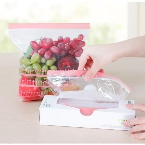 50PCS Storage Zipper Bag Fresh Food Snack Clip Grip Clear Reclosable Retail Package Fruit Snack Self Seal Food Storage Bag