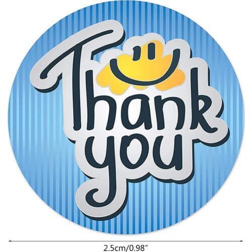 500pcs Thank You Stickers Handmade Scrapbooking Business Packaging Seal Label 896A
