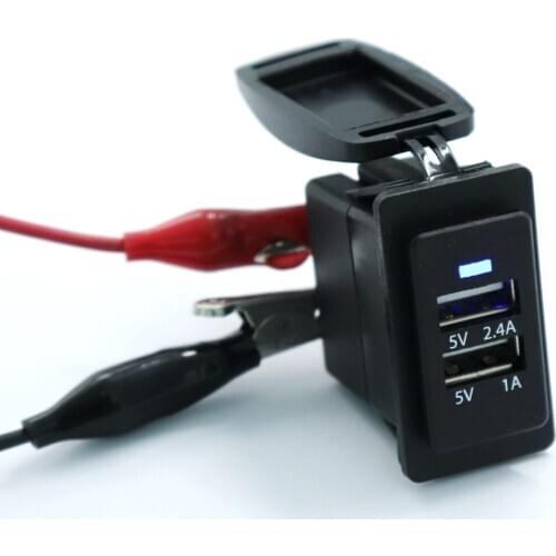 5V 3.4A USB Interface Fast Car Charger Fast Charging Charger for TOYOTA Camry Corolla Yaris RAV4 Reiz Cruiser Charger Cable
