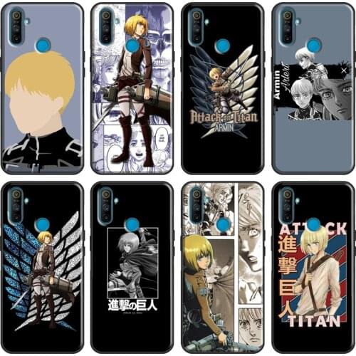 Armin Arlert Attack on Titan Anime Soft For OPPO Realme 7 Pro 6 X7 X50 C11 C3 GT Case For OnePlus Nord 8T 7T 8 Pro Phone Cover