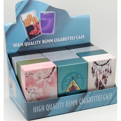 Hold 20 Cigarettes Fashion Individuality Color Printing ABS Environmental Protection Cigarette Case Anti Pressure Waterproof Box