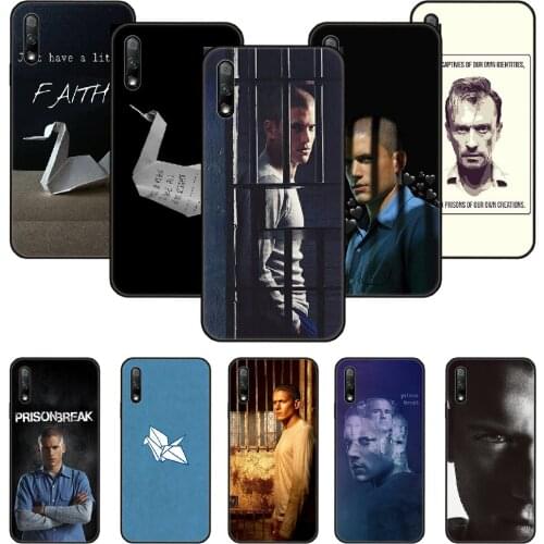 Phone Case For Huawei Honor 9X 10 9 20 8X 8A 8S 7X 7A i A Pro Play Lite Black Cover Etui Soft Prime Luxury Prison Break