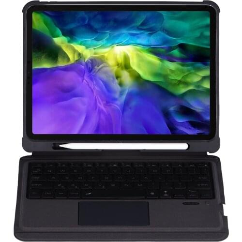 7 colors backlight Bluetooth Touch Pad Keyboard Shell For iPad Pro 11 2021 Case Air 4 10.9 2020 Magnetic PU stand cover+Pen slot