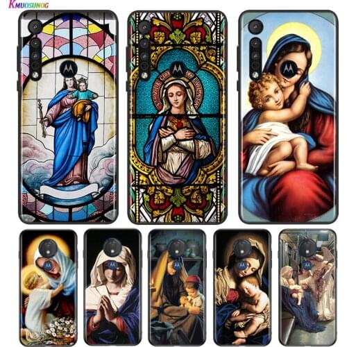 Virgin Mary Christian For Motorola G9 G8 G Stylus Power One Fusion Hyper Edge E7 E6 5G Plus Play Lite Phone Case