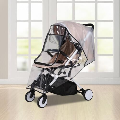 Baby Twins Stroller Pushchairs Rain Cover Universal Waterproof Rain Cover Wind Dust Shield Full Cover Raincoat Zipper Covers